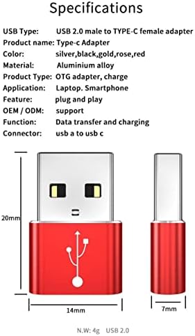 Адаптер BoxWave е Съвместим с JBL Flip 5 (адаптер от BoxWave) - Устройство за превключване на порта USB-A-C