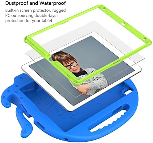 защитен калъф за таблет Детски калъф, съвместим с iPad Air 3 10,5 (2019) с дръжка-броня |Защитна стойка за деца, калъф за таблет Eva устойчив на удари Лек функционален калъф, за?
