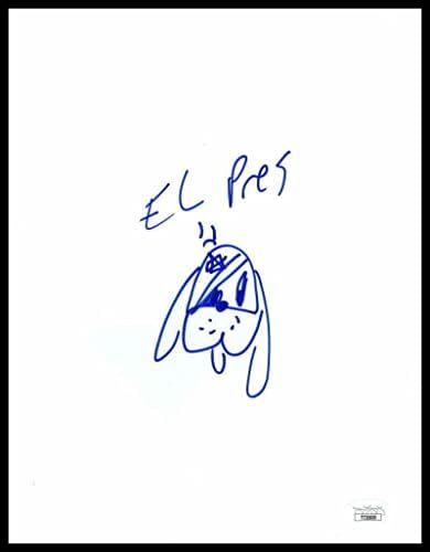 Дейв Съобразени С Автограф, Съставен От Ръката на Пиратски Куче, Оригинален Художествен Скица B - Jsa - Изкуството