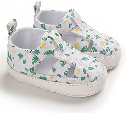 Меки обувки, Първите Модни Сандали -Слипоны за бебешко креватче, Лятна Детски обувки, Обувки от Мъх (Бели, 6-12