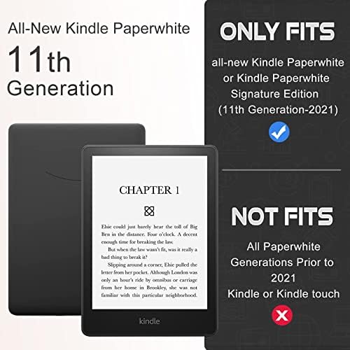 Калъф CoBak Kindle Paperwhite Case - умен калъф от изкуствена кожа с функция за автоматично преминаване в режим на готовност за Kindle Paperwhite Signature Edition и Kindle Paperwhite 11-то поколение 2021 г
