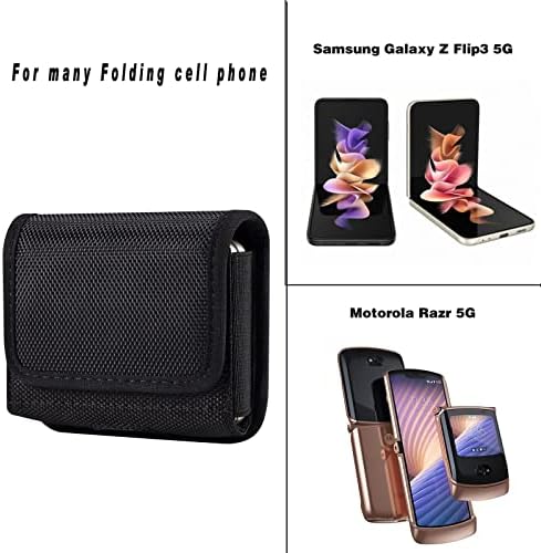 Чанта-кобур за мобилен телефон Samsung Galaxy Z Flip 3, Z Flip3 5G, Z Flip 2, Здрав Найлонов Калъф за мобилен