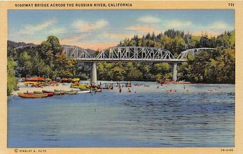 Руска река, пощенска Картичка от Калифорния