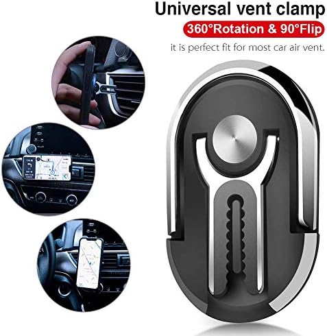 Поставка с метален пръстен за мобилен телефон 3 в 1-използва се за универсален автомобилен отдушник, въртящи се на 360 градуса и переворачивание на 90 ° за кола на Дома,