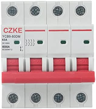 Автоматичен прекъсвач AXTI YCB9-80DM 4P 6kA 1000V DC постоянен ток, използвани за защита на фотоволтаична система