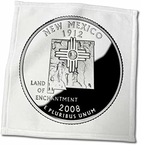 Монети на САЩ 3dRose Florene Special Edition - Сбирка Четвертаковые чаршафи от Ню Мексико (twl-56935-1)