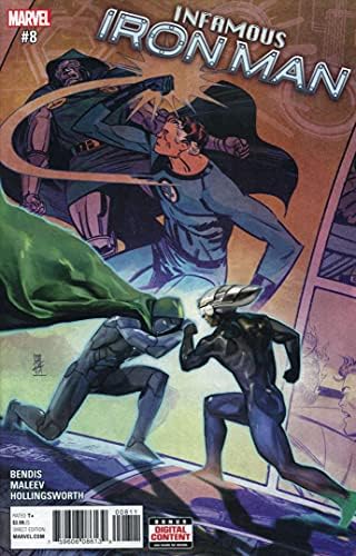 Скандален Iron man 8 VF / NM; Комиксите на Marvel | Бендис Николай
