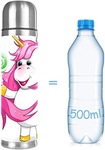 Изолиран Стомна за вода за пътуване - Вакуумно бутилка с обем 1 л с Пластмасова чаша - Бутилка за вода от неръждаема