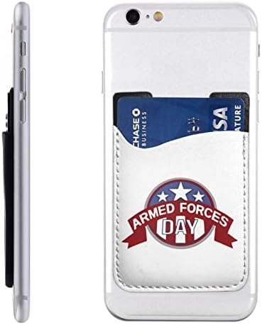 Ден на Въоръжените Сили на Телефон Отзад Еластичен Ръкав за Карта Ръкав Чантата си за Мобилен телефон Подходящ