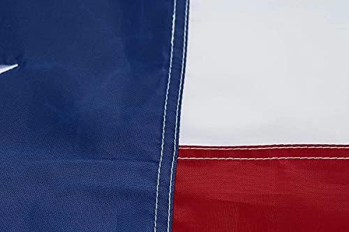 Флаг Тексас 4x6 Фута с Бродирани Звездните Ивици, Улични Знамена от ултра силна Оксфордския 210D Найлон Ярки
