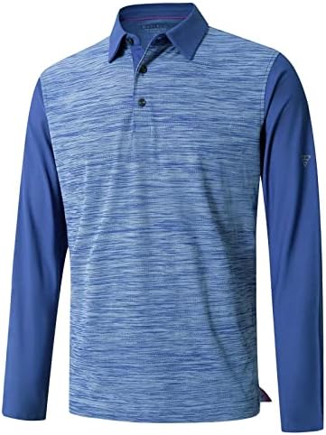 Мъжки ризи за голф Dry Fit с Къс и Дълъг Ръкав, Влагоотводящие Performance Pique Хедър, Ежедневни Ризи Топка