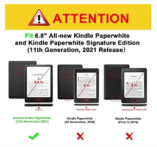 Калъф за Kindle Paperwhite 6,8 (11-то поколение-2021) Тънък smart-калъф С функция за автоматично включване/изключване