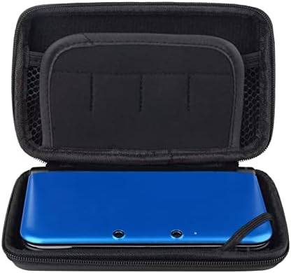 Черен Кожен Калъф за носене, чанта-калъф за Nintendo 3DS XL/3DS LL/3DS XL Предпазва устройството от аварии