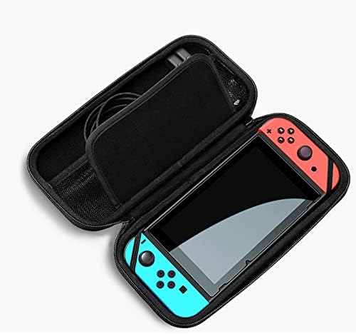 Твърд калъф за носене от черна кожа за Nintendo 3DS XL/3DS LL/3DS XL Предпазва устройството от прах и надраскване