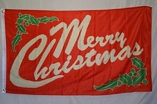 Флаг с Надпис от Имел 3x5 Весела Коледа, Банер за дома 3x5