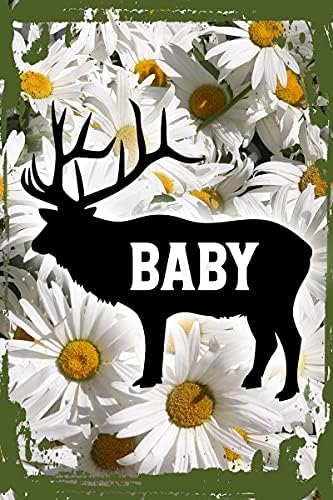 Цвете Маргаритки Стенно Изкуство Лосове детски силует семейство на новороденото дете ловец Висящ Стенен Знак