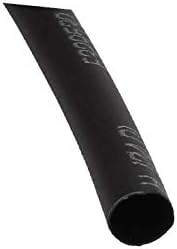X-DREE 3,5 М 12 фута 4 мм В съотношение 2: 1 Полиолефиновые термосвиваеми тръби Черен цвят (Tubazioni termorestringenti
