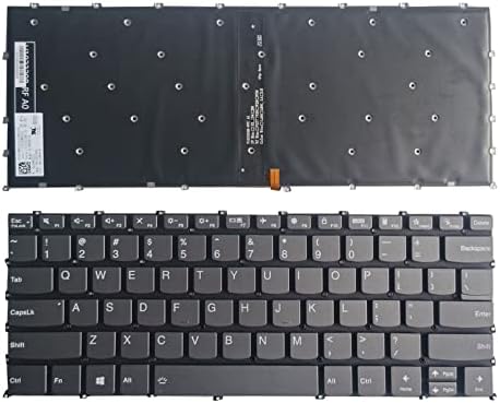 Замяна Клавиатура за лаптоп, Съвместима с Lenovo IdeaPad 3-14ADA6 3-14ALC6 3-14ITL6, американска Клавиатура с подсветка
