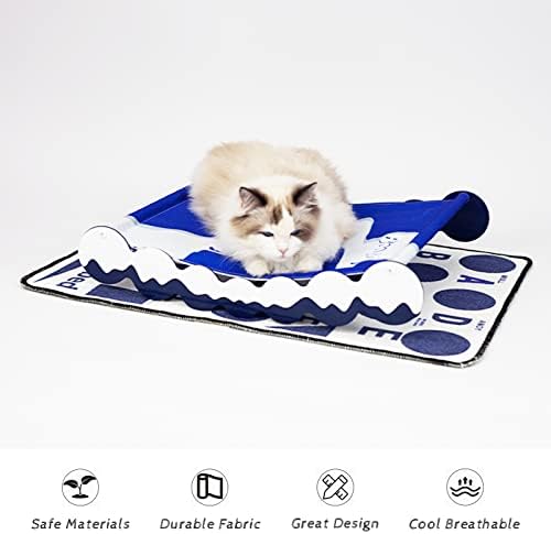 Легло-люлка SPRICHIC за домашни любимци - самостоятелен Хамак за котки, люлеещ се Стол-Охлаждаща легло с Подложка