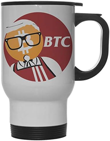 Най-забавната Пародия на Биткоин KFC Бяла Чаша за Топла / Студена Вода Обем 12 грама