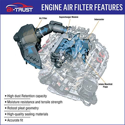 Въздушен филтър на двигателя Bi-Trust CA11399, Замяна за Honda Accord 2014-2015, 2017-2021 Cr-V 2020-2021 L4