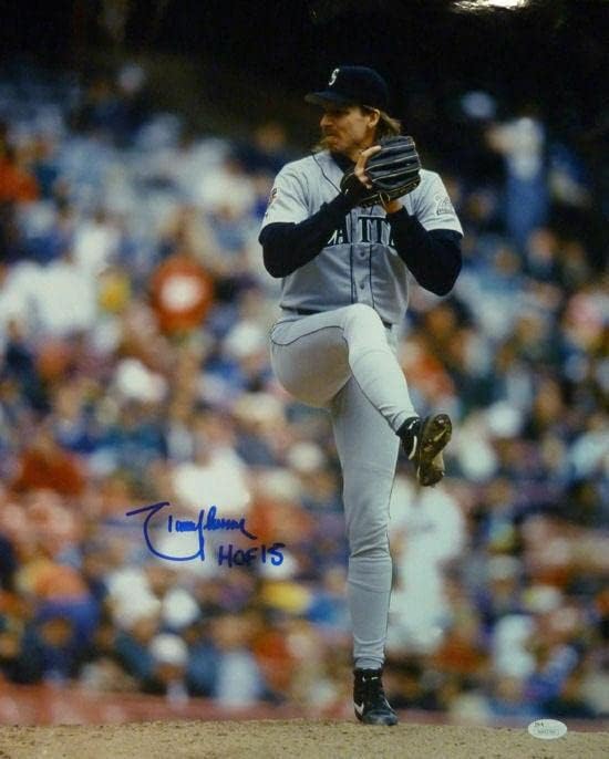Ранди Джонсън с автограф Seattle Mariners 16x20 Photo HOF JSA 11847 - Снимки на MLB с автограф