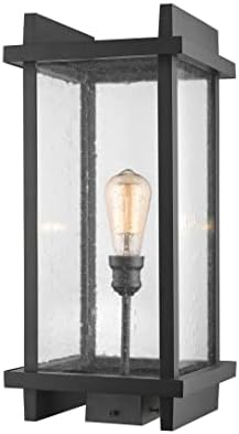 Лампа Z-Lite 565PHBS-BK 1 за определяне на външната осанка, черен