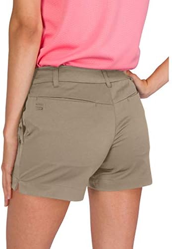 Дамски къси панталони за голф Three Sixty Six с вътрешен шев 4 ½ инча - бързо съхнещи активни къси панталони