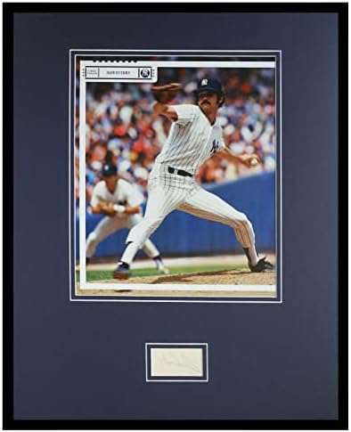 Рон Гидри С Автограф В Рамка За снимки с Размер на 16x20 см JSA йорк Янкис - Снимки на MLB С автограф