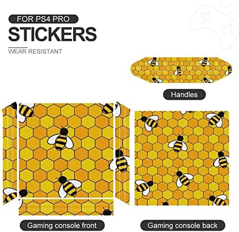 Медоносните пчели PVC Залепваща стикер, Защитен стикер за кожата, за PS4 Pro/PS4 Slim Controller