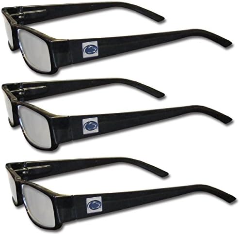 NCAA Siskiyou Sports Fan Shop Penn State Nittany Lions Очила за четене за възрастни (3 опаковки) Мощност на