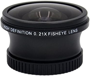 Sony HDR-SR10 0,21 x висококачествен обектив Рибешко око (зрителен ъгъл по диагонал на 180 °) + Преходни пръстен (30-37 мм) + Кърпа за почистване от микрофибър Nwv Direct